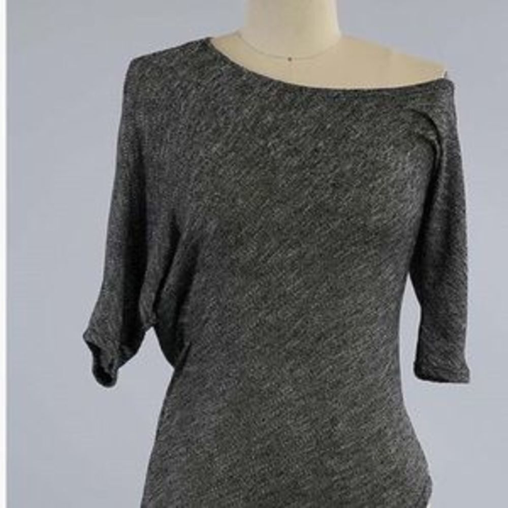 Off One Shoulder Top Charcoal - Picture 5 of 5
